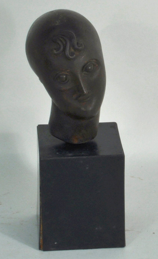 Elie Nadelman, ‘Portrait Bust.' Woodbury Auction image.